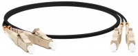 Патч-корд волоконно-оптический (шнур) MM 50/125(OM4) LC-LC dupleх 10G/40G LSZH 10м черный FC-D3-504-LC/PR-LC/PR-H-10M-LSZH-BK Hyperline 426923