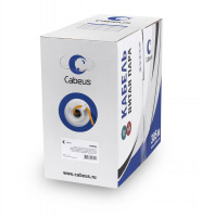 Кабель витая пара U/UTP кат.5e 4х2х24AWG solid PVC нг(А)-LS UTP-4P-Cat.5e-SOLID-OR оранж. (уп.305м) Cabeus 7253c