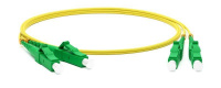 Патч-корд FC-D2-9-LC/AR-LC/AR-H-1M-LSZH-YL волоконно-оптический (шнур) SM 9/125 (OS2) LC/APC-LC/APC duplex LSZH 1м Hyperline 28286