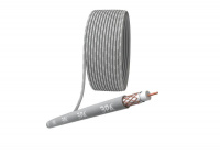 Кабель коаксиальный RG-6U 75 Ом Cu/(оплетка Cu 64%) нг(А)HF сер. (уп.100м) ЭРА Б0044606
