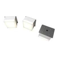 Светильник светодиодный RVE-LBX-LUMO20-PLAZA10015-3-GR квадрат грильято 3шт 85х85х60мм 24Вт встраиваемый 4000К бел. RVElektro RVE00003259