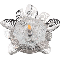 Светильник декоративный встраиваемый DLS-F127 G4 CHROME/CLEAR "Fiore" без лампы G4 основание металл; хром прозр. кристалл отделка метал. элементами хром Fametto UL-00000352