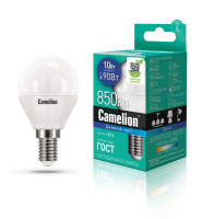 Лампа светодиодная LED10-G45/865/E14 10Вт 220В Camelion 13569
