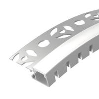 Профиль FANTOM-BENT-W12-TOP-EDGE-2000 ANOD 2м алюминий Arlight 040328