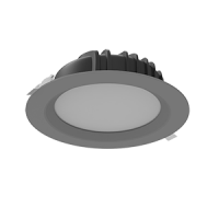 Светильник светодиодный Downlight 230х81 40Вт Tunable White (2700-5700К) IP54/20 круглый встраив. RAL7045 сер. муар диммер DALI VARTON V1-R0-70084-10D01-44040TW