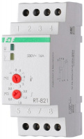 Регулятор температуры RT-821 (от -4 до +5 град.C; с выносным датчиком в комплекте; 2 модуля; монтаж на DIN-рейке; 50-264В AC 16А 1NO/NC IP20) F&F EA07.001.003