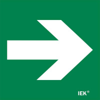 Этикетка самоклеящаяся 150х150мм "Направляющая стрелка" IEK LPC10-1-15-15-STR