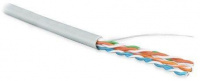 Кабель UUTP4-C5E-S24-IN-PVC-GY-100 витая пара U/UTP кат. 5e; 4 пары (24 AWG) ож (solid) PVC (-20град.C - +75град.C) сер. (уп.100м) Hyperline 359743