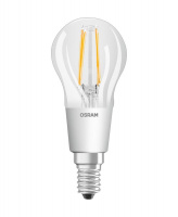 Лампа светодиодная филаментная SuperSTAR P 4.5Вт (замена 40Вт) прозр. 2200-2700К тепл. бел. E14 470лм угол пучка 300град. 220-240В диммир. OSRAM 4058075435476