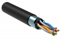 Кабель связи витая пара F/UTP кат.5е 4х2х24AWG solid LDPE (305м) черн. (м) ITK LC3-C5E04-339