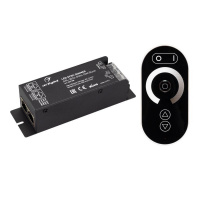 Диммер ARL-3022-OVAL-DIM Black (12-24В 1х25А ПДУ RF) (IP20 металл) Arlight 027150