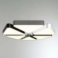 Светильник светодиодный RVE-LBX-TRIO-SOFT-1800-P 1800х1603х120мм 192Вт 4000К подвесной бел. RVElektro RVE00000419