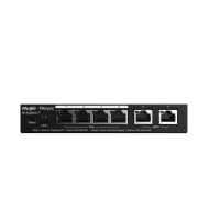 Коммутатор смарт 6х1Гб/с 4 порта POE бюджет 54Вт метал. корпус Ruijie RG-ES206GC-P