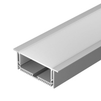 Профиль с экраном SL-LINIA88-F-2500 ANOD+OPAL 2.5м алюминий Arlight 020471