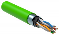 Кабель связи витая пара F/UTP кат.6 4х2х23AWG solid LSZH (305м) зел. (м) ITK LC1-C604-322