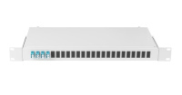 Кросс оптический 19дюйм 1U 8 портов LC/UPC(4 двойных LC/UPC адаптера) SM 9/125 OS2 стальн.;сер. (в компл.: адаптеры; монтаж. шнуры 1м; сплайс-кассета с крышкой; гильзы; заглушки) NIKOMAX NMF-RP08LCUS2-WS-ES-1U-GY