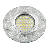 Светильник декоративный Luciole DLS-L149 GU5.3 GLASSY/CLEAR GU5.3 встраив. доп. светодиод. подсветка 3Вт без лампы стекло Fametto UL-00003902