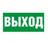 Пиктограмма "Выход" ПЭУ 010 200х200 PC-M (уп.2шт) СТ 2501002560