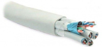 Кабель FUTP24W-C5-S24-IN-LSZH-GY (FTP24W-C5-SOLID-IN-LSZH) витая пара F/UTP; кат.5; 24 пары; экран. (4пары (24 AWG)х6) ож (solid) кажд. 4х парник: экран-фольга и LSZH обол. LSZH нг(А)-HF (-20град.C - +60град.C) сер. Hyperline 46323