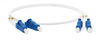 Патч-корд FC-D2-9A1-LC/UR-LC/UR-H-1M-LSZH-WH волоконно-оптический (шнур) SM 9/125 (G657) LC/UPC-LC/UPC duplex LSZH 1м Hyperline 39300