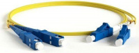 Патч-корд FC-S2-9-LC/UR-SC/AR-H-2M-LSZH-YL волоконно-оптический (шнур) SM 9/125 (OS2) LC/UPC-SC/APC 2мм simplex LSZH 2м Hyperline 243409