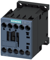 Контактор 3п кат. 24В DC 1НО 3кВт AC-3 400В типоразмер S00 Siemens 3RT20151BB420CC0