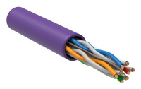 Кабель связи витая пара U/UTP кат.6 4х2х23AWG solid LSZH фиолет. (уп.305м) ITK LC1-C604-126