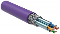 Кабель связи витая пара S/FTP кат.7 4х2х23AWG solid LSZH (305м) фиолет. (м) ITK LC1-C704-626
