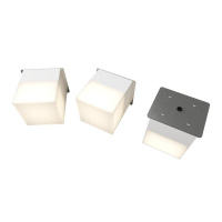 Светильник светодиодный RVE-LBX-LUMO60-PLAZA10010-3-GR квадрат грильято 3шт 90х90х100мм 24Вт встраиваемый 4000К бел. RVElektro RVE00003301