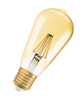 Лампа светодиодная филаментная Edition 1906 Edison 4W/825 FIL 4Вт 2500К тепл. бел. E27 220-240В OSRAM 4052899962095