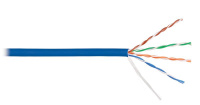 Кабель U/UTP 4 пары кат. 5e 24 AWG внутр. LSZH 305м/100м син. NIKOLAN NKL 9100C-BL