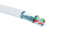 Кабель F/UTP кат.6 4 пары 23 AWG нгА-HF внутр. прокладки бел. коробка 305м Eurolan 19C-F6-12WT-B305