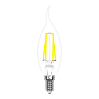 Лампа светодиодная LED-CW35-5W/WW/E14/CL/MB GLM10TR форма "свеча на ветру" прозр. Multibright свет теплый бел. 3000К 100-50-10 упак. картон Uniel UL-00002368