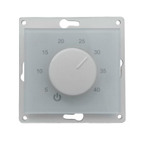 Термостат механический Th-HF-E-W 16А 3.6кВт для теплых полов датчик пола с возможн. установкой в рамку Legrand Etika бел. EXTHERM Th-HF-E-W