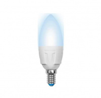 Лампа светодиодная LED-C37 7W/NW/E14 /FR PLP01WH Яркая 7Вт свеча матовая 4000К нейтр. бел. E14 (упак. картон) Uniel UL-00002411