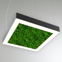 Светильник светодиодный RVE-LBX-MOSS-HOLE-BOX-900-P 900х900х100мм 83Вт 4000К подвесной шир. рассеив.=80мм бел. RVElektro RVE00000545