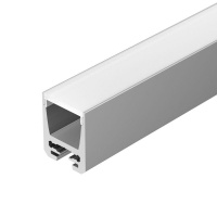 Профиль с экраном ALU-SWISS-20-2000 ANOD+FROST 2м алюминий Arlight 024197