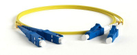 Патч-корд FC-D2-9-LC/UR-SC/UR-H-15M-LSZH-YL волоконно-оптический (шнур) SM 9/125 (OS2) LC/UPC-SC/UPC duplex LSZH 15м Hyperline 45681