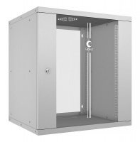 Шкаф телекоммуникационный настенный разборный LIGHT WSC-05D-12U55/45 19дюйм 12U дверь стекло сер. Cabeus 10179c