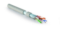 Кабель витая пара F/UTP кат. 5e 4 пары (24 AWG) ож (solid) экран-фольга нг(А)-LSLTх внутр. FUTP4-C5E-S24-IN-LSLTх-GY-305 Сер (уп.305м) Hyperline 426000