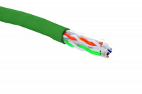 Кабель U/UTP кат.6 4 пары 23 AWG нгА-HF внутр. прокладки зел. коробка 305м Eurolan 19C-U6-12GR-B305