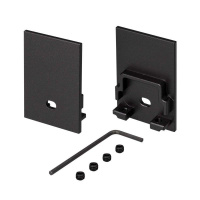 Заглушка SL-COMFORT-3551 BLACK c отверстием металл Arlight 031793