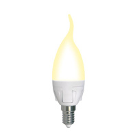 Лампа светодиодная LED-CW37 7W/3000K/E14/FR/DIM PLP01WH Яркая 7Вт матовая 3000К тепл. бел. E14 диммир. (упак. картон) Uniel UL-00004299