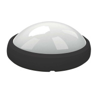 Светильник светодиодный ULW-O04-12W/NW IP65 Black Овал 12Вт 4500К IP65 840лм 220В промышленный накладной влагозащ. опал. рассеив. пластик. черн. Uniel 11137
