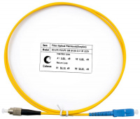 Шнур оптический FOP(s)-9-SC-FC-1m simplex SC-FC 9/125 sm 1м LSZH Cabeus 7380c