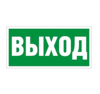 Пиктограмма "Выход" ПЭУ 010 250х115 SIRAH СТ 2502001970