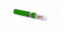 Кабель витая пара неэкранир. U/UTP кат. 6a (10GBE) 4 пары (23 AWG) ож (solid) LSZH UUTP4-C6A-S23-IN-LSZH-GN-500 З (уп.500м) Hyperline 444594
