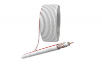 Кабель коаксиальный SAT 50м 75Ом Cu/оплетка Cu 75проц. PVC бел. (уп.50м) ЭРА Б0044620