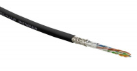 Кабель витая пара SF/UTP кат. 5e 4 пары(24 AWG) ож (solid) экран-фольга+медная оплетка PVC -20град.C-+75град.C гарантия:15 лет компонентная; 25 лет системная SFUTP4-C5E-S24-IN-PVC-BK-305 Ч (уп.305м) Hyperline 444634