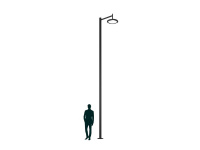 Светильник SKYLINE LED 30 DW 2700K S-POLE 4M D89 RAL9005 СТ 4707000320